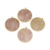 Natural Strawberry Quartz Pendants G-E526-10A-2