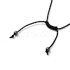 Adjustable Non-magnetic Synthetic Hematite Necklaces NJEW-JN02704-02-4