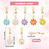 SUNNYCLUE Flower Alloy Enamel Pendant Decoration Sets DIY-SC0021-24-2