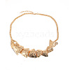 Summer Alloy Flexible Fish Bib Necklaces for Women WG0DD39-01-3