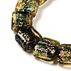 Handmade Dichroic Foil Glass Beads Strands DICH-U001-07A-3