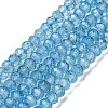 Natural Blue Topaz Beads Strands G-B088-D05-03-1