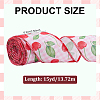 15 Yards Cherry Pattern Polyester Ribbon OCOR-ME0001-53-2