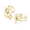 Brass Open Cuff Rings RJEW-D016-02G-1