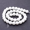 Synthetic White Agate Beads Strands G-D419-10mm-01-3