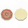 Brass Enamel Pendants KK-N223-17C-2