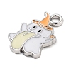 Halloween Theme Alloy Enamel Pendants PALLOY-S033-01C-2