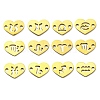 12Pcs 12 Styles Ion Plating(IP) 304 Stainless Steel Hollow Connector Charms STAS-H180-02G-1