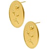 304 Stainless Steel Irregular Oval Stud Earrings PU6521-2-3