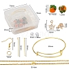 Persimmon Bumpy Earrings Bangle Necklace Making Kits DIY-YW0004-28-3