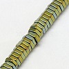 Electroplate Non-magnetic Synthetic Hematite Beads Strands G-J165-2mm-06-3