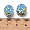 Rack Plating Alloy Enamel European Beads FIND-H005-19P-2