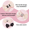 4Pcs 2 Colors Polyester Bowknot Shoe Decorations FIND-FG0002-38-4