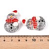 Christmas Theme Transparent Epoxy Resin Decoden Cabochons CRES-T025-01C-3