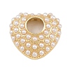 Brass ABS Plastic Pearl Pendants KK-L251-03G-1