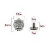 Zinc Alloy Decorative Buttons PW-WG6A501-12-1