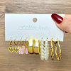 Alloy Hoop Earring Sets WG6DB3C-35-1