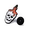 Halloween Theme Black Alloy Brooches JEWB-U002-04A-3