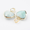 Natural Amazonite Pendants X-G-G737-14C-G-2