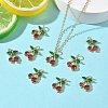 SHEGRACE Brass Colorful Cubic Zirconia Charms XGRQ4G282-670G-4