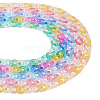 5Strands 5 Colors Transparent Acrylic Handmade Curb Chain AJEW-TA0001-15-4
