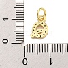 Initial Letter Brass with Cubic Zirconia Charms KK-Q814-26Q-G-3