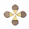 Resin & Wood Pendants X-RESI-S358-23D-1