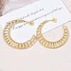 Brass Stud Earrings for Women KK-CBA4112-05G-1
