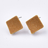 Flocky Iron Stud Earring Findings X-IFIN-S704-36C-1
