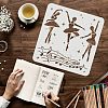 Plastic Reusable Drawing Painting Stencils Templates DIY-WH0172-528-3