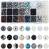 Glass Round Beads GLAA-PH0007-60-1