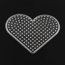 Heart ABC Plastic Pegboards Used for 5x5mm DIY Fuse Bead DIY-YW0008-19