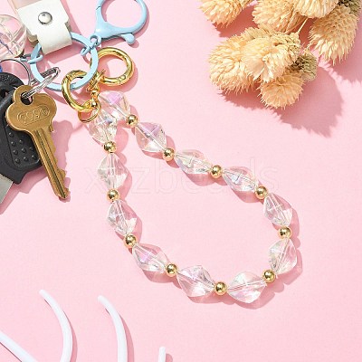 Acrylic & CCB Plastic Beaded Bag Straps HJEW-JM01083-02-1