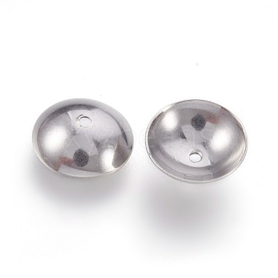 Non-Tarnish 201 Stainless Steel Bead Caps STAS-F188-16P-1