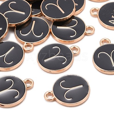 Alloy Enamel Pendants X-ENAM-S124-01B-08A-1