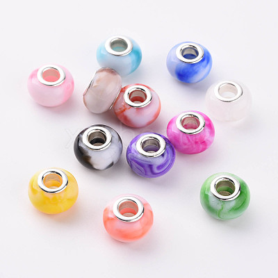Opaque Resin European Beads X-RPDL-T003-005-1