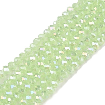 Electroplate Glass Beads Strands EGLA-A044-J2mm-B08-1