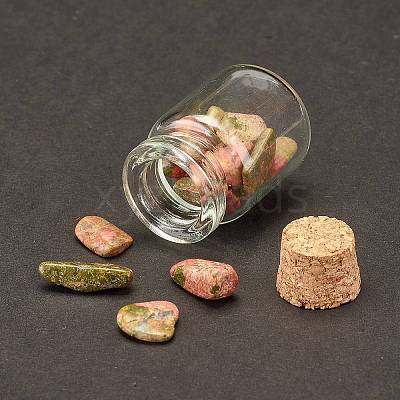 Transparent Glass Wishing Bottle Decoration DJEW-A001-01C-21-1