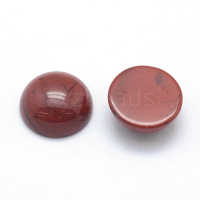 Natural Red Jasper Cabochons G-P393-R44-4MM-1