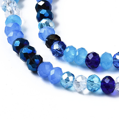Electroplate Glass Beads Strands EGLA-T020-12A-1