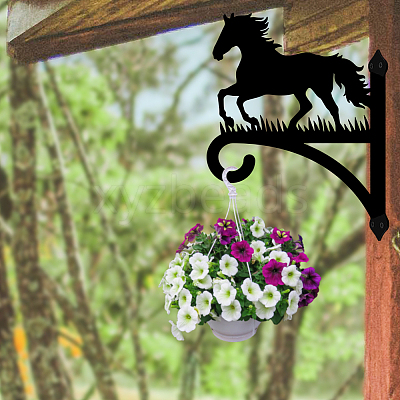 Iron Hanging Plant Hanger Bracket HJEW-WH0095-032-1