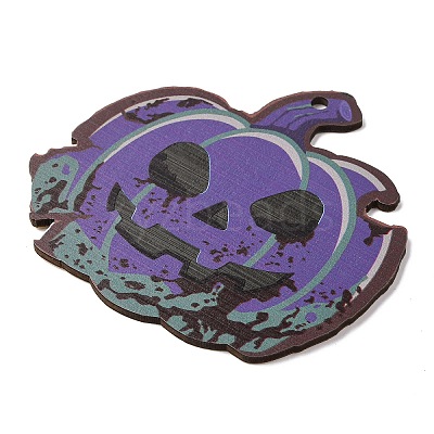 Halloween Printed Wooden Big Pendants LS-WOOD-I016-01J-1