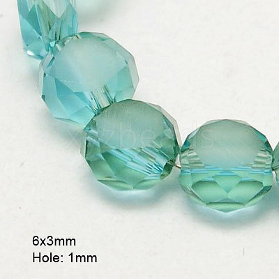 Electroplate Glass Beads X-EGLA-D028-17-1