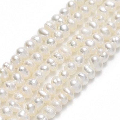 Natural Cultured Freshwater Pearl Beads Strands PEAR-F018-04B-01-1