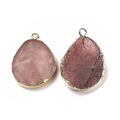 Natural Strawberry QuartzPendants G-I207-14K-G-1