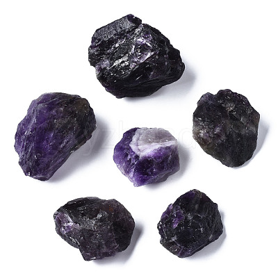 Rough Raw Natural Amethyst Beads G-S299-116-1