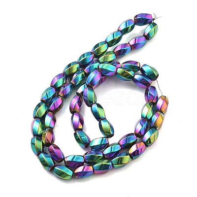 Electroplated Synthetic Magnetic Hematite Beads Strands G-P545-G01-02-1
