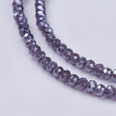 Electroplate Glass Beads Strands LS-GLAA-F076-FR10-1