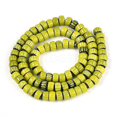 Handmade Millefiori Glass Beads Strands LAMP-T021-27A-01-1
