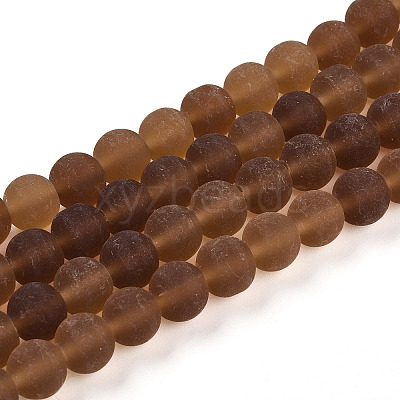 Transparent Glass Beads Strands GLAA-T032-T8mm-MD23-1